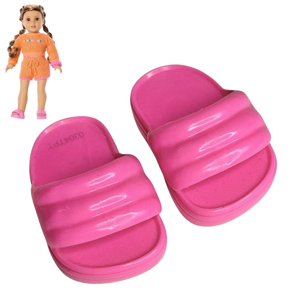 American Girl Lila Gym Shoes Gymnastic Practice Outfit Accessories Pink Slides